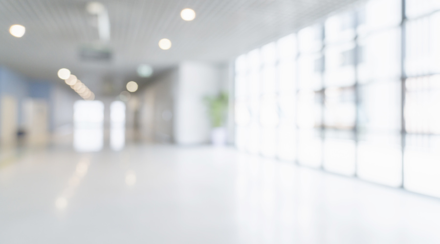 blur image background of corridor in hospital or clinic image